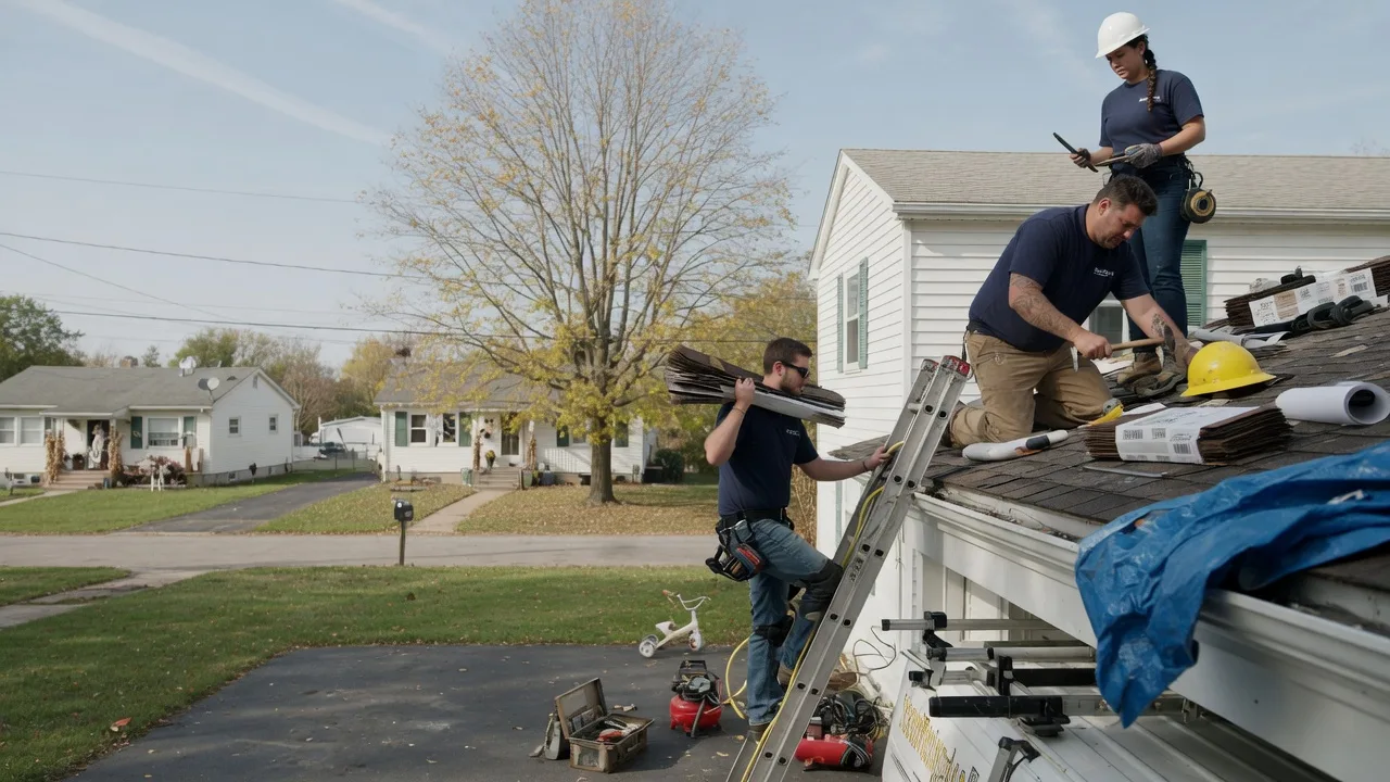Local Roofing Contractors in Bellflower, IL near me